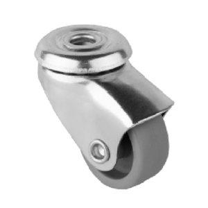 Rueda Selina con pasante, ideal para instalación fácil y soporte duradero.