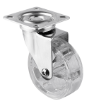 Rueda Robby Emma II con placa, ideal para decoración y soporte resistente.