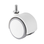 Rueda Robby Erica II métrica blanca, ideal para proyectos decorativos con soporte robusto.