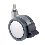 Rueda Robby Eva métrica con freno, ideal para control y estabilidad en proyectos decorativos.
