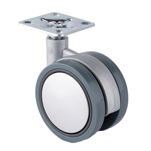 Rueda Robby Eva con placa, ideal para decoración y soporte estable.
